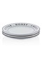 Hermia Juego de Servir Pasteles de Porcelana Blanca, 4 Piezas